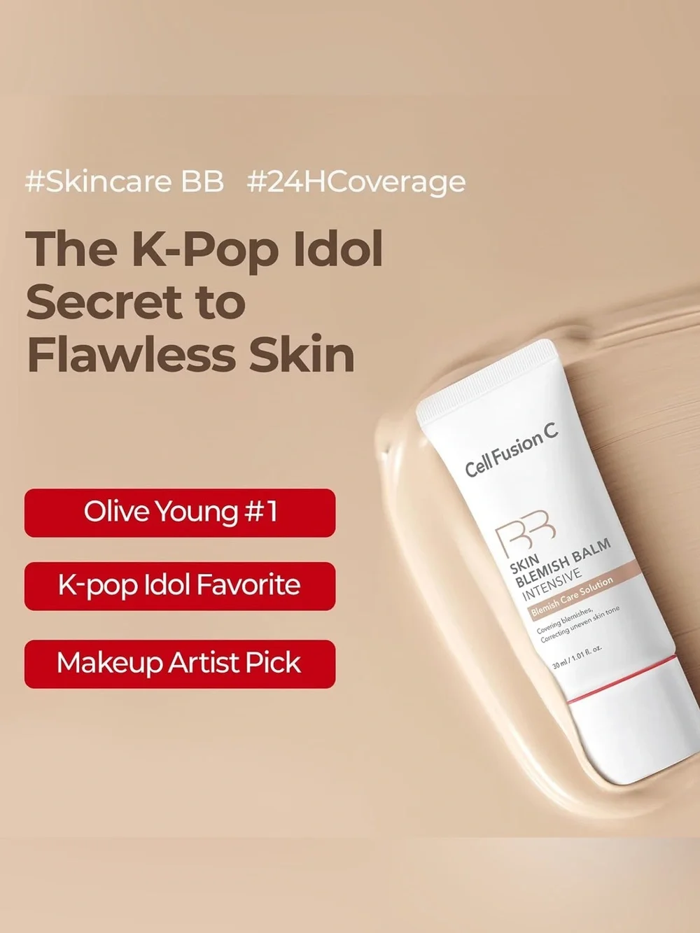 Cell Fusion C Natural Light BB Skin Blemish Balm Intensive- calming, K-beauty